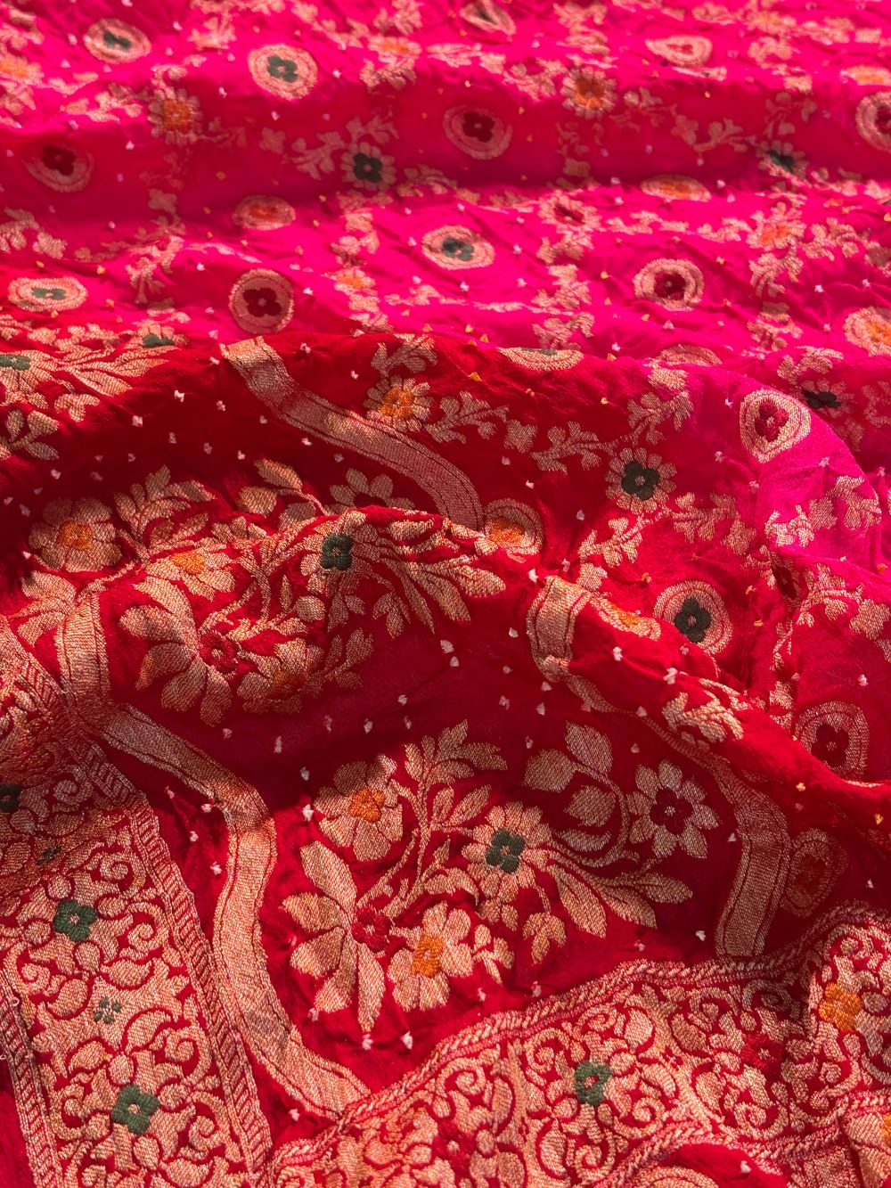 Georgette Bandhni Saree